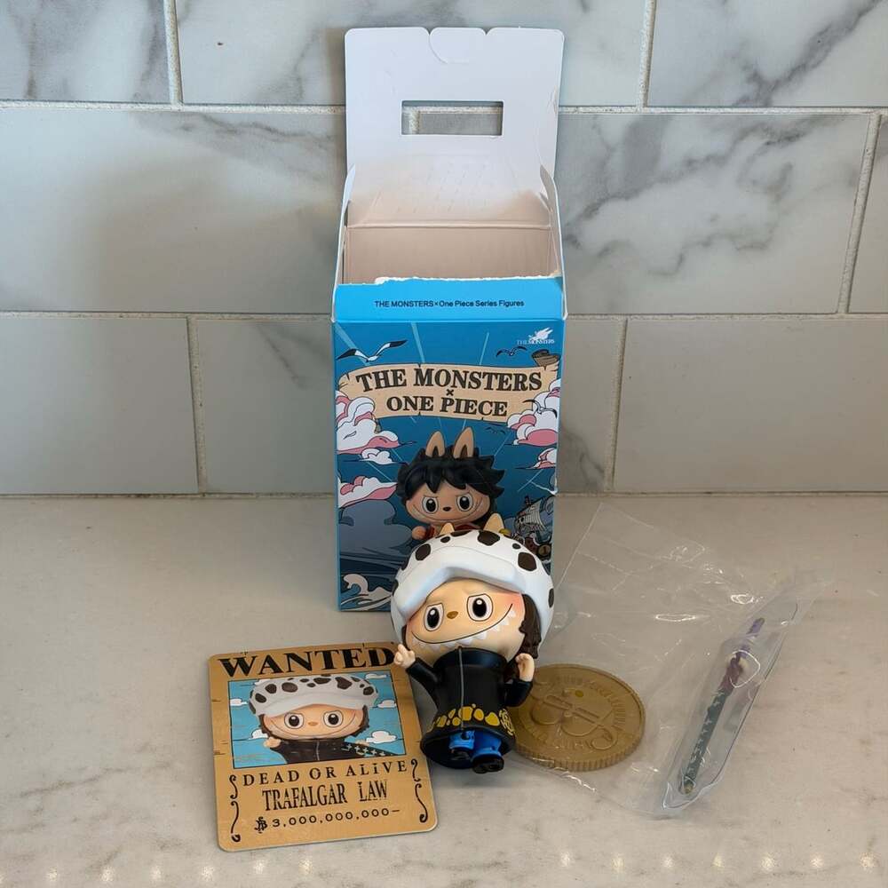 Pop Mart Labubu The Monsters x One Piece Trafalgar Law Figure